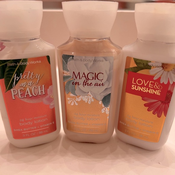 Bath & Body Works Accessories 3 Mini Bottles Of Body Lotion From